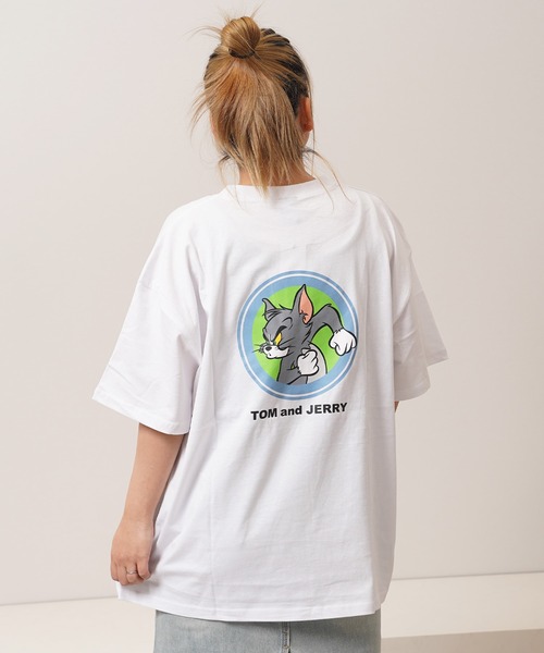 Tom&Jerry(トムアンドジェリー)の「【トムとジェリー】アソートデザイン Tシャツ / TOM&JERRY S/S Tee(Tシャツ/カットソー・レディース・ホワイト系2/ネイビー系2/グリーン系1/ホワイト系1/ブラック系4/グリーン系3/ホワイト系3/ホワイト系4/ブラック系1/ネイビー系4/グレー系3/グレー系2・L/M)」の19枚目の写真