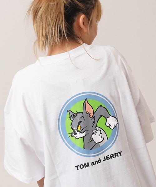 Tom&Jerry(トムアンドジェリー)の「【トムとジェリー】アソートデザイン Tシャツ / TOM&JERRY S/S Tee(Tシャツ/カットソー・レディース・ホワイト系2/ネイビー系2/グリーン系1/ホワイト系1/ブラック系4/グリーン系3/ホワイト系3/ホワイト系4/ブラック系1/ネイビー系4/グレー系3/グレー系2・L/M)」の16枚目の写真