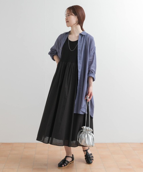 d*7様 ワンピース【EVENT LIMITED/タンクトップVer/15/13 me+em select ワンピース 「 2color 」グランジロゴバック
