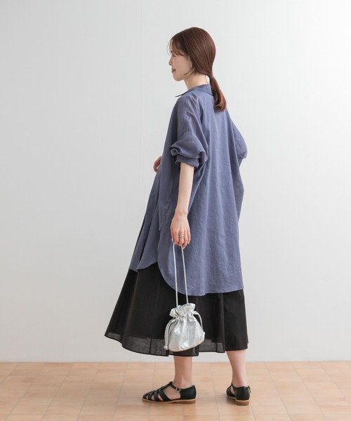 URBAN RESEARCH DOORS（アーバンリサーチドアーズ）の「2WAYタンクトップレイヤードワンピース（ワンピース・レディース・ブラック/オフホワイト・MEDIUM）」の13枚目の写真