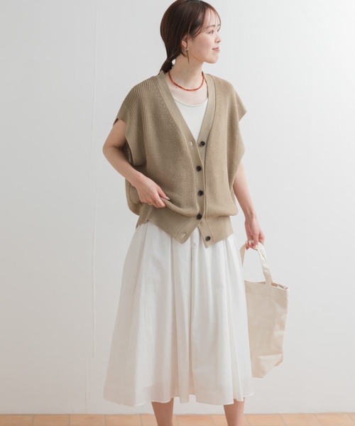 URBAN RESEARCH DOORS（アーバンリサーチドアーズ）の「2WAYタンクトップレイヤードワンピース（ワンピース・レディース・ブラック/オフホワイト・MEDIUM）」の19枚目の写真