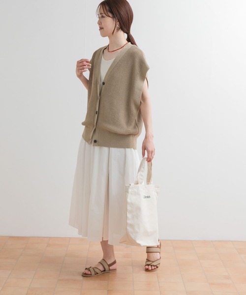 URBAN RESEARCH DOORS（アーバンリサーチドアーズ）の「2WAYタンクトップレイヤードワンピース（ワンピース・レディース・ブラック/オフホワイト・MEDIUM）」の20枚目の写真