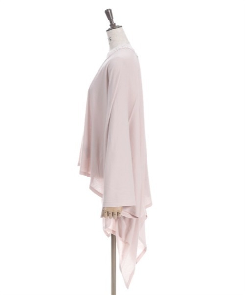 axes femme（アクシーズファム）の「バラ釦付ＵＶイレヘムポンチョ（レインコート/ポンチョ・レディース・ブラック/ピンク/キナリ・FREE）」の6枚目の写真