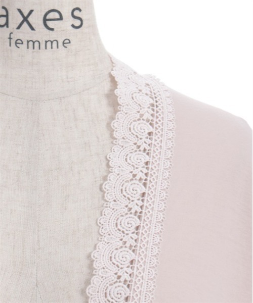 axes femme（アクシーズファム）の「バラ釦付ＵＶイレヘムポンチョ（レインコート/ポンチョ・レディース・ブラック/ピンク/キナリ・FREE）」の10枚目の写真