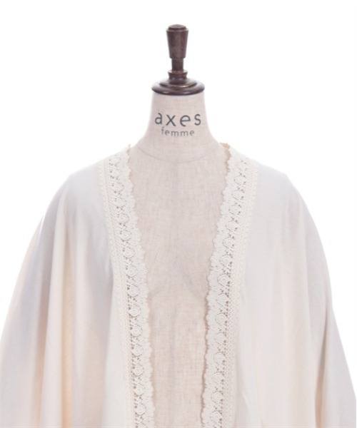 axes femme（アクシーズファム）の「バラ釦付ＵＶイレヘムポンチョ（レインコート/ポンチョ・レディース・ブラック/ピンク/キナリ・FREE）」の18枚目の写真