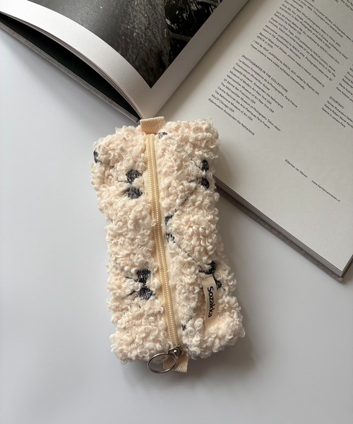 E&C closet…(イーアンドシークローゼット)の「ボアリボン刺繍ペンケース(ポーチ・レディース・アイボリー・FREE)」の22枚目の写真
