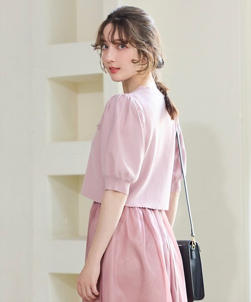 SWINGLE(スウィングル)の「フォギーシアーオーガンジースカート(スカート・レディース・ピンク/ライトグレー/ライトベージュ・FREE)」の7枚目の写真