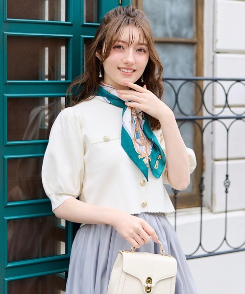 SWINGLE(スウィングル)の「フォギーシアーオーガンジースカート(スカート・レディース・ピンク/ライトグレー/ライトベージュ・FREE)」の9枚目の写真