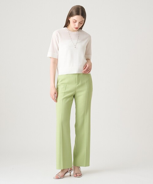 ANAYI（アナイ）の「ラッセルメッシュ プルオーバー（Tシャツ/カットソー・レディース・ホワイト/ブラック・36/38）」の6枚目の写真