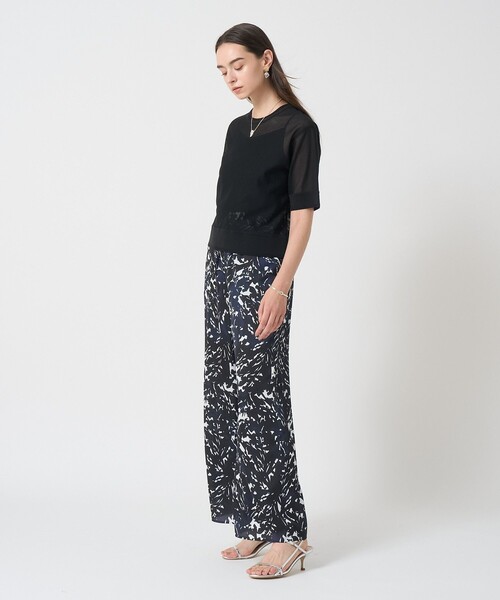 ANAYI（アナイ）の「ラッセルメッシュ プルオーバー（Tシャツ/カットソー・レディース・ホワイト/ブラック・36/38）」の8枚目の写真