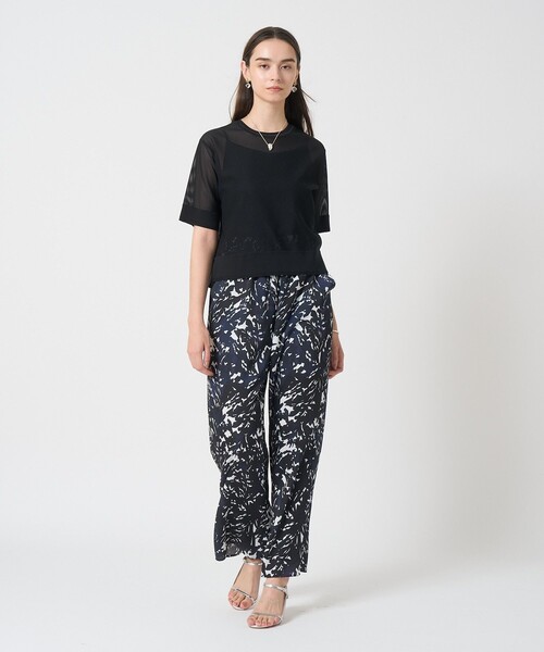 ANAYI（アナイ）の「ラッセルメッシュ プルオーバー（Tシャツ/カットソー・レディース・ホワイト/ブラック・36/38）」の9枚目の写真