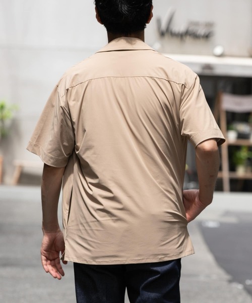 URBAN RESEARCH ROSSO MEN(アーバンリサーチロッソメン)の「『セットアップ対応』『XLサイズあり』クールキープショートスリーブシャツ(シャツ/ブラウス・メンズ・ブラック/ベージュ/ネイビー/ライトグレー・SMALL/MEDIUM/LARGE/X-LARGE)」の8枚目の写真