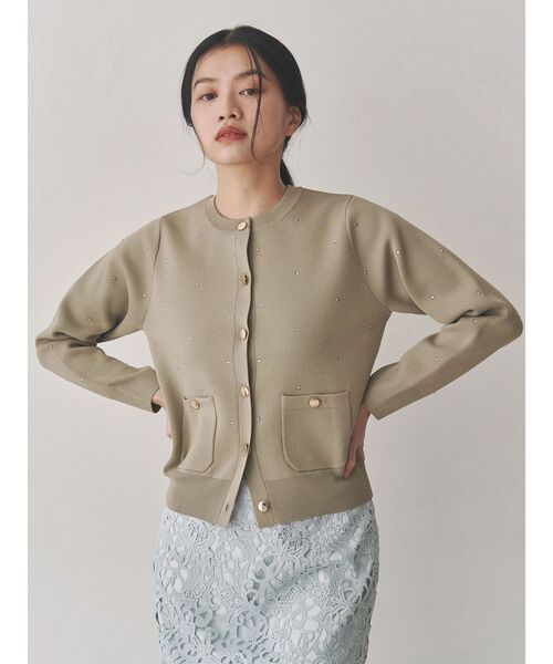 TONAL（トーナル）の「ホットフィットカーディガン（カーディガン/ボレロ・レディース・オフホワイト/ブラック/ベージュ・MEDIUM）」の21枚目の写真