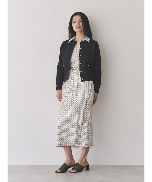 TONAL（トーナル）の「ホットフィットカーディガン（カーディガン/ボレロ・レディース・オフホワイト/ブラック/ベージュ・MEDIUM）」の17枚目の写真