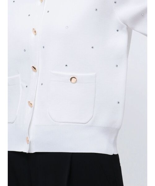 TONAL（トーナル）の「ホットフィットカーディガン（カーディガン/ボレロ・レディース・オフホワイト/ブラック/ベージュ・MEDIUM）」の6枚目の写真