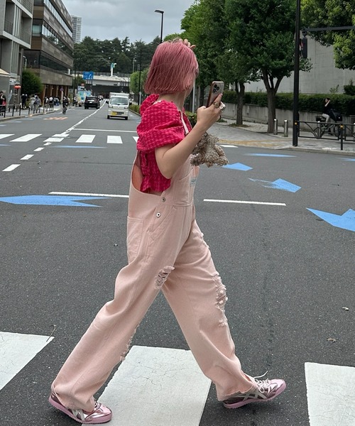 Alley Tokyo」 オーバーオール FREE ピンク レディース ALLEY 花柄