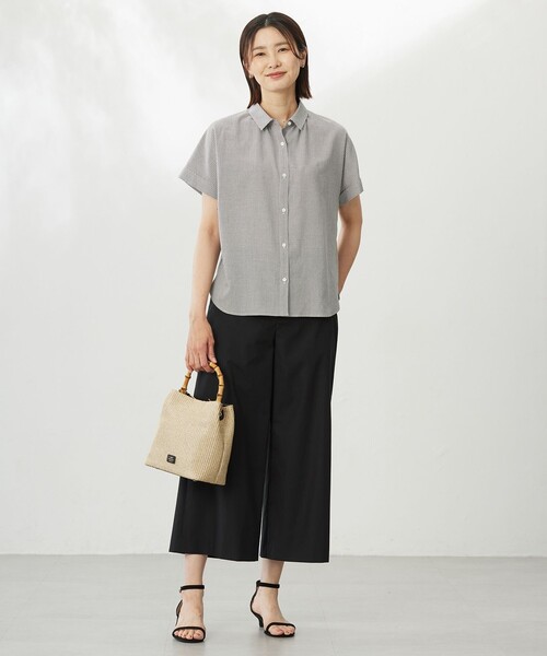 J.PRESS(ジェイプレス)の「【洗える】ソフトシャンブレー クロップド パンツ(その他パンツ・レディース・グレー系/ブラウン系/ブラック系・T17/T15/T13)」の16枚目の写真