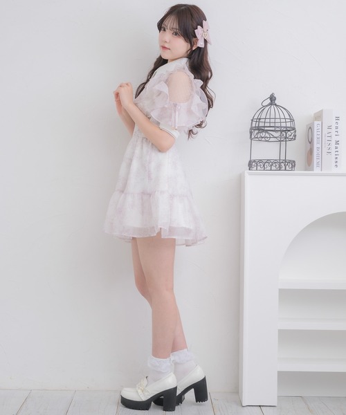 ROJITA（ロジータ）の「【Mサイズ追加】花柄半袖ミニワンピース（ワンピース・レディース・ピンク/アイボリー/ブルー・FREE/MEDIUM）」の17枚目の写真