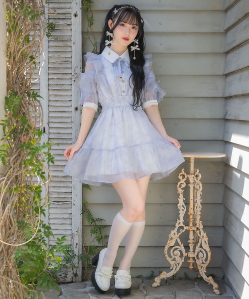 ROJITA(ロジータ)の「【再販決定/Mサイズ追加】花柄半袖ミニワンピース(ワンピース・レディース・ピンク/アイボリー/ブルー・FREE/MEDIUM)」の22枚目の写真