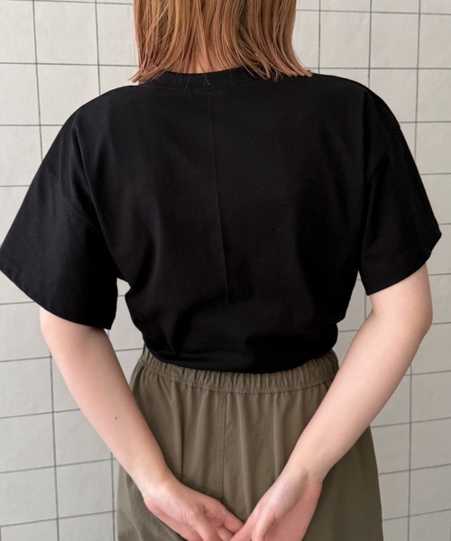 WOND(ウォンド)の「WOND/ドロストロゴショートT(Tシャツ/カットソー・レディース・ブラック/ホワイト/レッド・FREE)」の12枚目の写真