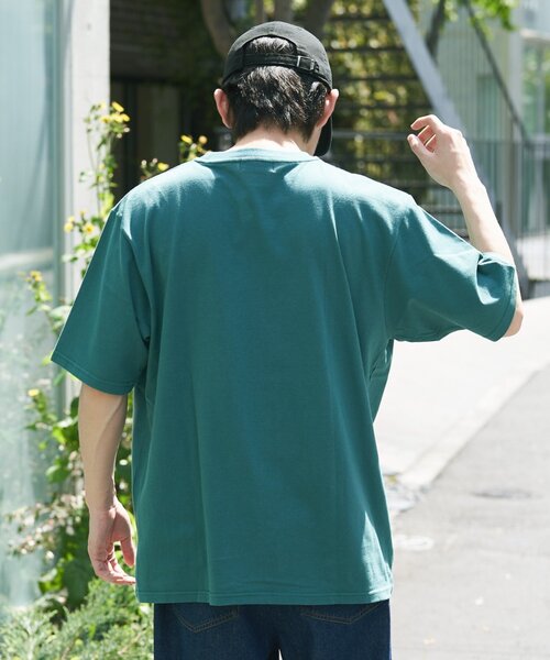 CIAOPANIC TYPY（チャオパニックティピー）の「【ユニセックス】汗染み防止抗菌防臭　半袖TEE（Tシャツ/カットソー・レディース・ライトグレー/マスタード/ネイビー/グレー系その他2/グリーン系その他2/ブラック/オフホワイト/ブラウン系その他2/レッド系その他2/チャコールグレー/サックスブルー・MEDIUM/LARGE/X-LARGE）」の12枚目の写真