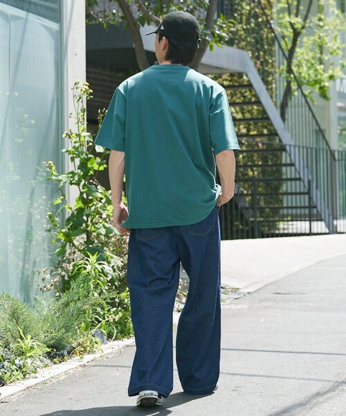 CIAOPANIC TYPY（チャオパニックティピー）の「【ユニセックス】汗染み防止抗菌防臭　半袖TEE（Tシャツ/カットソー・レディース・ライトグレー/マスタード/ネイビー/グレー系その他2/グリーン系その他2/ブラック/オフホワイト/ブラウン系その他2/レッド系その他2/チャコールグレー/サックスブルー・MEDIUM/LARGE/X-LARGE）」の16枚目の写真