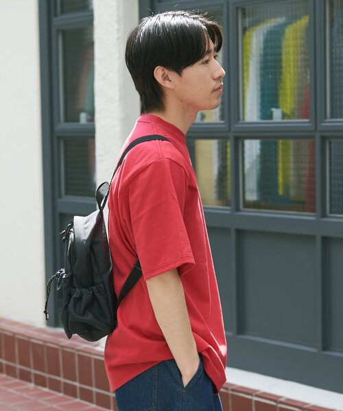 CIAOPANIC TYPY（チャオパニックティピー）の「【ユニセックス】汗染み防止抗菌防臭　半袖TEE（Tシャツ/カットソー・レディース・ライトグレー/マスタード/ネイビー/グレー系その他2/グリーン系その他2/ブラック/オフホワイト/ブラウン系その他2/レッド系その他2/チャコールグレー/サックスブルー・MEDIUM/LARGE/X-LARGE）」の20枚目の写真