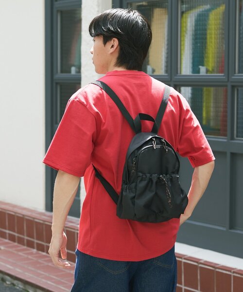 CIAOPANIC TYPY（チャオパニックティピー）の「【ユニセックス】汗染み防止抗菌防臭　半袖TEE（Tシャツ/カットソー・レディース・ライトグレー/マスタード/ネイビー/グレー系その他2/グリーン系その他2/ブラック/オフホワイト/ブラウン系その他2/レッド系その他2/チャコールグレー/サックスブルー・MEDIUM/LARGE/X-LARGE）」の21枚目の写真