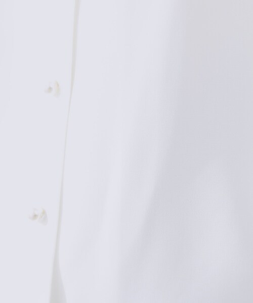 couture brooch（クチュールブローチ）の「【きれいめ・二の腕カバー・通勤】配色フレア2WAYブラウス（シャツ/ブラウス・レディース・ネイビー/オフホワイト/ライトグレー・36/40/38/42）」の12枚目の写真