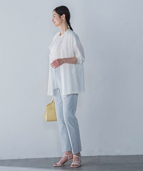 LAUTREAMONT（ロートレアモン）の「クールコンフォートカーディガン≪接触冷感/洗濯機で洗える≫（カーディガン/ボレロ・レディース・オフホワイト/ベージュ/ブラック・9号）」の9枚目の写真