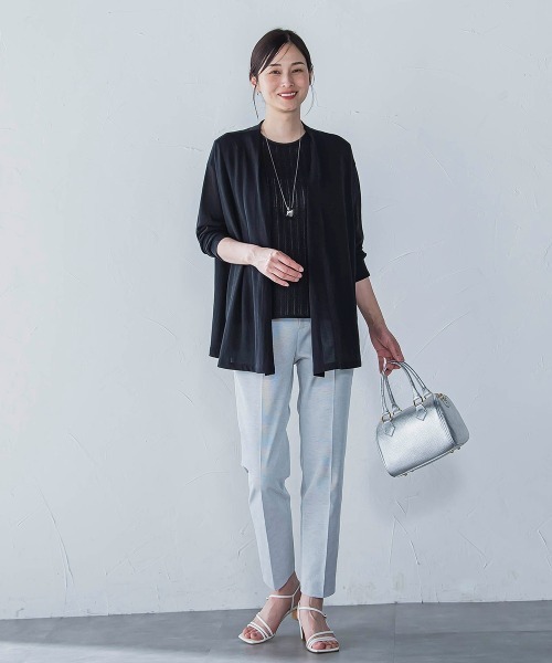 LAUTREAMONT（ロートレアモン）の「クールコンフォートカーディガン≪接触冷感/洗濯機で洗える≫（カーディガン/ボレロ・レディース・オフホワイト/ベージュ/ブラック・9号）」の13枚目の写真