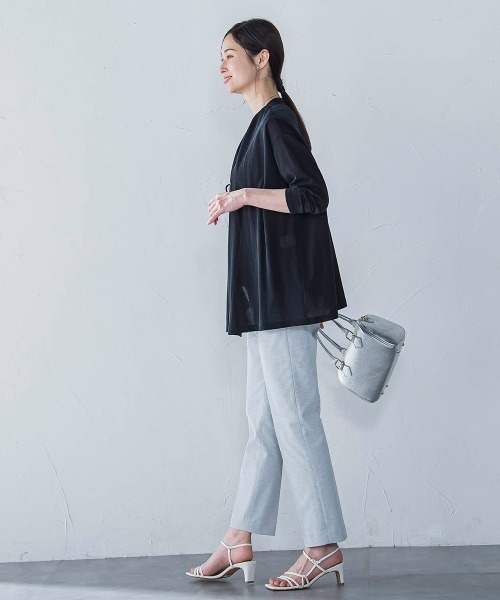 LAUTREAMONT（ロートレアモン）の「クールコンフォートカーディガン≪接触冷感/洗濯機で洗える≫（カーディガン/ボレロ・レディース・オフホワイト/ベージュ/ブラック・9号）」の15枚目の写真