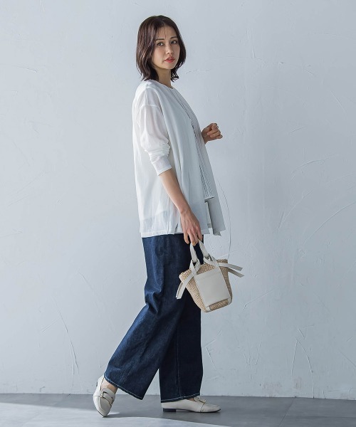 LAUTREAMONT（ロートレアモン）の「クールコンフォートカーディガン≪接触冷感/洗濯機で洗える≫（カーディガン/ボレロ・レディース・オフホワイト/ベージュ/ブラック・9号）」の22枚目の写真