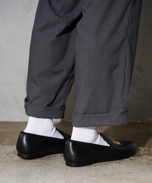THRIFTY LOOK(スリフティールック)の「THRIFTY LOOK / スリフティールック "VIET-NAM" OPERA SHOES ベトナムジャケット 刺しゅう オペラシューズ(バレエシューズ・メンズ・ブラック/ブラック系その他・6/9/10/5)」の5枚目の写真