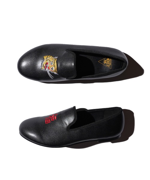 THRIFTY LOOK(スリフティールック)の「THRIFTY LOOK / スリフティールック "VIET-NAM" OPERA SHOES ベトナムジャケット 刺しゅう オペラシューズ(バレエシューズ・メンズ・ブラック/ブラック系その他・6/9/10/5)」の6枚目の写真
