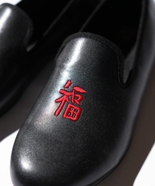 THRIFTY LOOK(スリフティールック)の「THRIFTY LOOK / スリフティールック "VIET-NAM" OPERA SHOES ベトナムジャケット 刺しゅう オペラシューズ(バレエシューズ・メンズ・ブラック/ブラック系その他・6/9/10/5)」の8枚目の写真