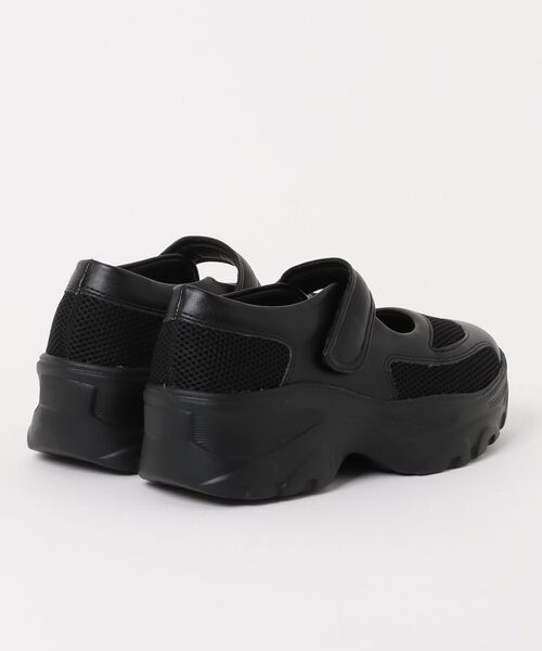 Hashed Coorde(ハッシュドコーデ)の「《Hashed Coorde》HC4527(スニーカー・レディース・ブラック/シルバー・S/M/L/LL)」の3枚目の写真