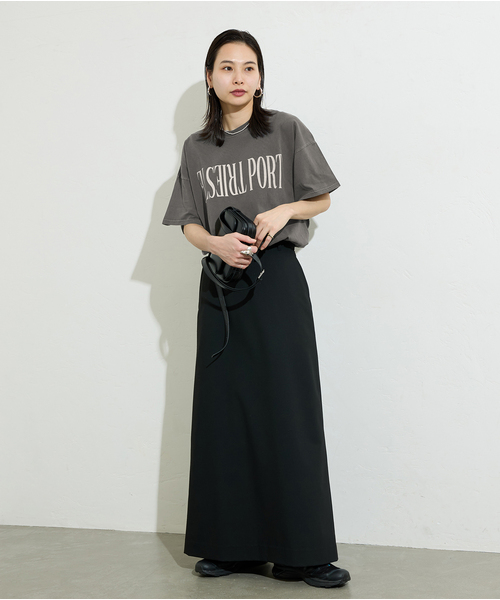 JOURNAL STANDARD(ジャーナルスタンダード)の「《追加2》ラウンドヘムピグメントTシャツ(Tシャツ/カットソー・レディース・ベージュ/ホワイト/ブラック系その他/ラベンダー・FREE)」の14枚目の写真