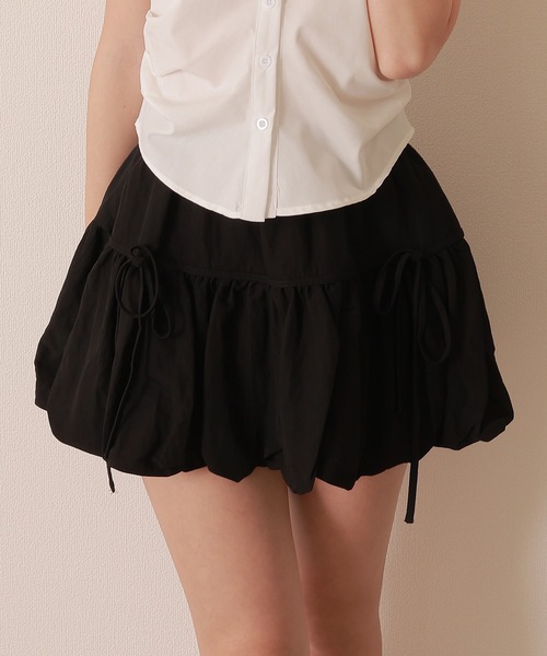twin ribbon balloon skirt/ツインリボンバルーンスカート（スカート