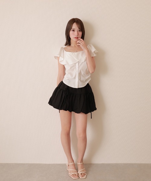 twin ribbon balloon skirt/ツインリボンバルーンスカート（スカート