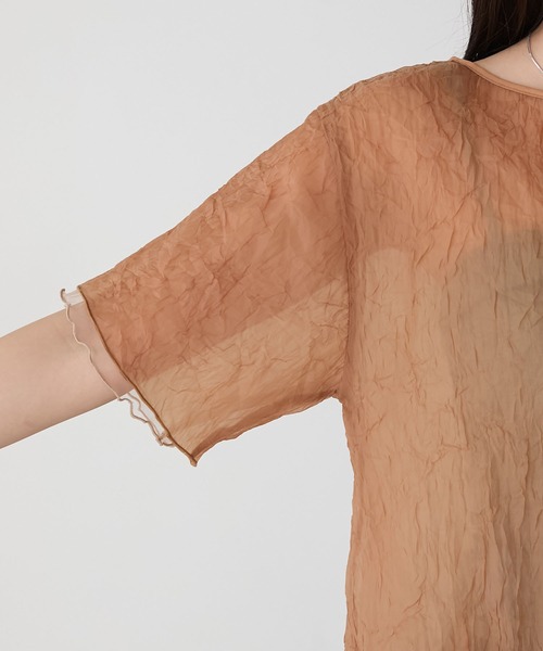 forksy.】ワッシャーシアーメローTシャツ forksy.│MONO-MART