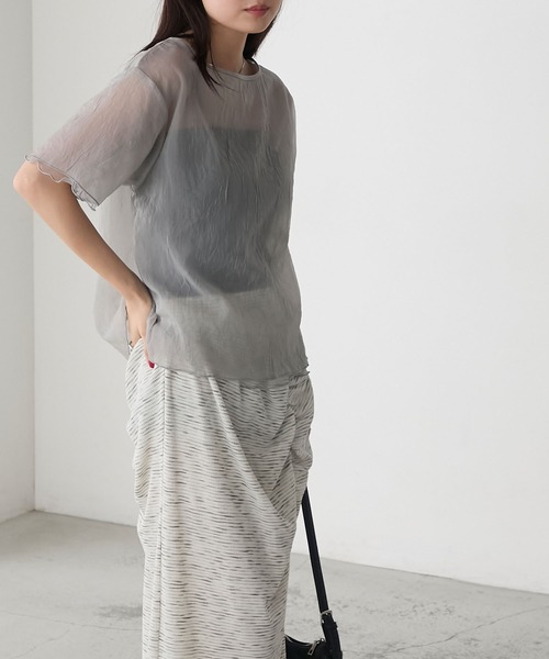 forksy.】ワッシャーシアーメローTシャツ forksy.│MONO-MART