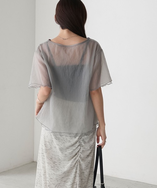 forksy.】ワッシャーシアーメローTシャツ forksy.│MONO-MART