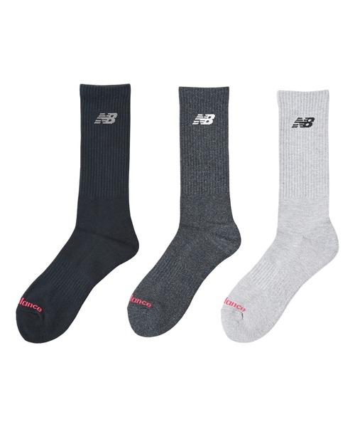 NEW BALANCE(ニューバランス)の「レギュラーレングス3Pソックス(ソックス/靴下・メンズ・その他1/ホワイト・X-LARGE/LARGE/MEDIUM)」の4枚目の写真