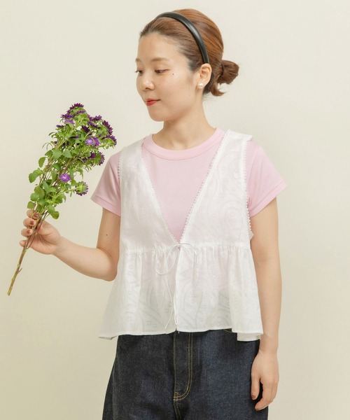 ドットアンドストライプス Dot and Striper　新品レースベスト lace vest レースベスト（ベスト）｜HeRIN.CYE（ヘリンドット