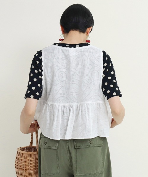 ドットアンドストライプスチャイルドウーマン　ネパール　ギルボックスかぎ針ベスト Dot＆Stripes CHILD WOMAN（ドットアンドストライプス