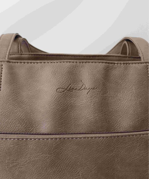 LIZDAYS(リズデイズ)の「LIZDAYS ビッグトートバッグ(トートバッグ・レディース・グレイッシュベージュ/ブラック/ブラウン/キャメル・FREE)」の11枚目の写真