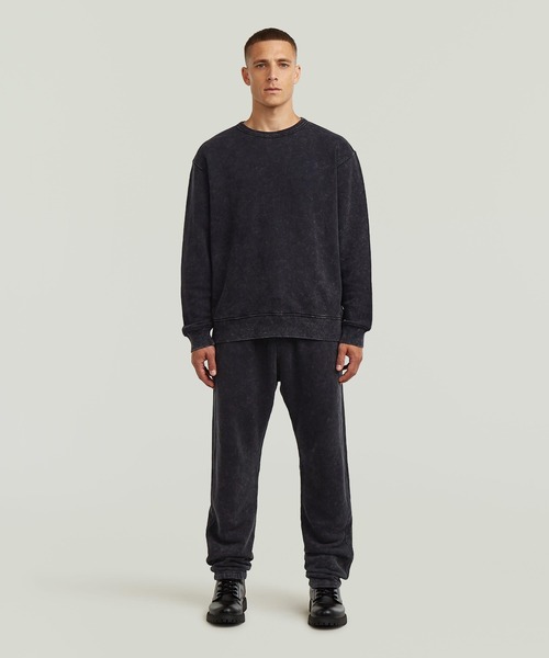 G-STAR(ジースター)の「WASHED 3D SWEATER PANT/ヴィンテージライクウォッシュド加工立体裁断スウェットパンツ(スウェットパンツ・メンズ・ダークブルー/ダークブラック・SMALL/MEDIUM/LARGE/X-SMALL)」の6枚目の写真
