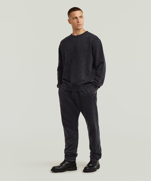 G-STAR(ジースター)の「WASHED 3D SWEATER PANT/ヴィンテージライクウォッシュド加工立体裁断スウェットパンツ(スウェットパンツ・メンズ・ダークブルー/ダークブラック・SMALL/MEDIUM/LARGE/X-SMALL)」の7枚目の写真