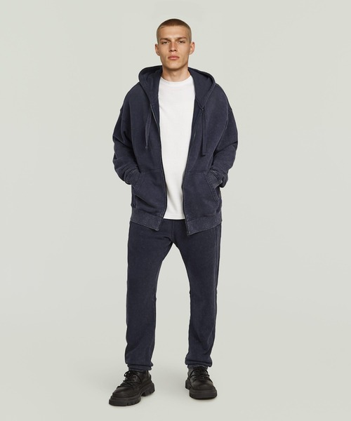 G-STAR（ジースター）の「WASHED 3D SWEATER PANT/ヴィンテージライクウォッシュド加工立体裁断スウェットパンツ（スウェットパンツ・メンズ・ダークブルー/ダークブラック・SMALL/MEDIUM/LARGE/X-SMALL）」の6枚目の写真
